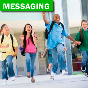 Get free messages for when the schools will be over to play at your shopping centre